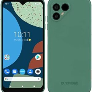 Fairphone 4 USA Dual-SIM 256GB ROM + 8GB RAM (GSM Only | No CDMA) Factory Unlocked 5G Smartphone (Green) - International Version